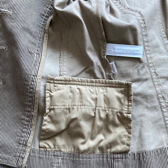 LOFT Ann Taylor Brown Striped Blazer Jacket - Picture 10 of 15